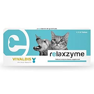 Pawsitively Pet Care Vivaldis Relaxzyme Natural Enzyme Based Supplement Tablets for Dogs and Cats – 10 Tabs
