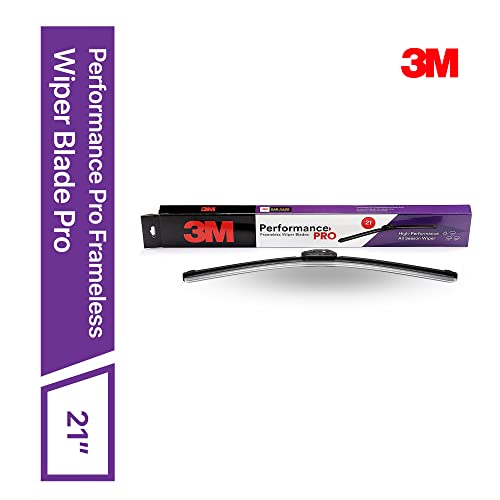 Image of 3M Performance Pro Frameless Wiper Blade - 21 inch | Curve design for smooth and quiet wiping