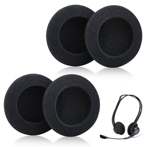 GIONAR 4 Pcs Kopfhörer Ohrpolster für Logitech 960, Kopfhörer Polster, Schaumstoffpolster für Edifier K550 und Logitech 960, Baumwolle