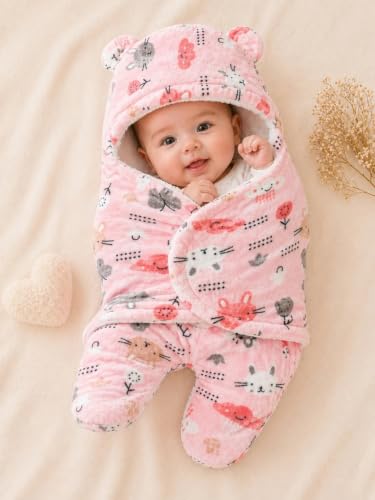 Image of First Kick Baby Blanket Newborn Gift Pack of Swaddle Wrapper, 0-9 Months, Length 68 cm x Width 68 cm