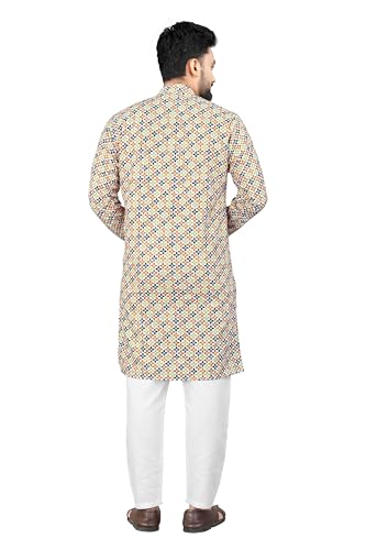 Image of Trustous Kurta Pyjamas set for Mens | Pyjamas with kurta PRINTED and classis look |KURTA Pyjamas SET