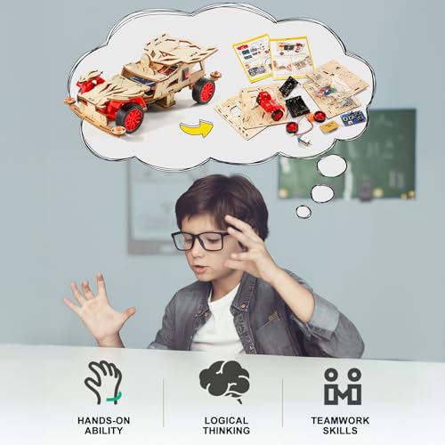 STEM Kits for Kids Age 8-10, STEM Toys for Boys 8-13, Remote Control Model Car Building Kits, Wood 3D Puzzles 8-12, Science Crafts Projects, Gifts for 8 9 10 11 12 13 14 Year Old Teen Boys Girls - Image 6