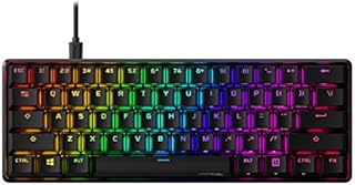 HyperX Alloy Origins 60 - Mechanical Gaming Keyboard, Ultra Compact 60% Form Factor, Double Shot PBT Keycaps, RGB LED Backlit, NGENUITY Software Compatible - Linear HyperX Red Switch