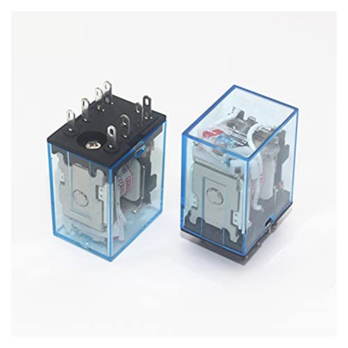 Relé electromagnético mini interruptor de relé DPDT MY2NJ bobina general 24V con base LED 5set 4