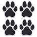 SUPERFINDINGS 4 Uds Pegatinas Coche Perro Pata Negro Pata del Perro del Oso Animal Huella 3D para Coche