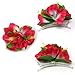 JOYIN Toy 18 Pieces Hawaiian Luau Flower Lei Hair Clip Set (18 pcs)