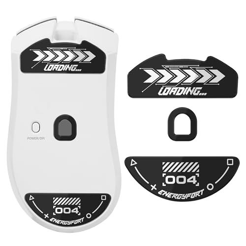 Patines de ratón para Razer DeathAdder V4 Pro, reemplazo de patas de cristal curvadas redondeadas, súper rápidas, suaves y duraderas, calcomanías de mouse para Razer DeathAdder V4 Pro (negro)