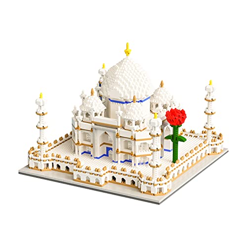 Mini Blocks Taj Mahal Building and Architecture Model Set, 4146 Pieces Challenge Model Kits Toys Gifts for Adults Kids(Taj Mahal Building)