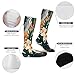 FekiLoot Tropical Summer Hawaiian Flower Palm Leaves Compression Socks Cozy Soft Support Socks Fashion Breathable Knee High Tube Socks for Adult