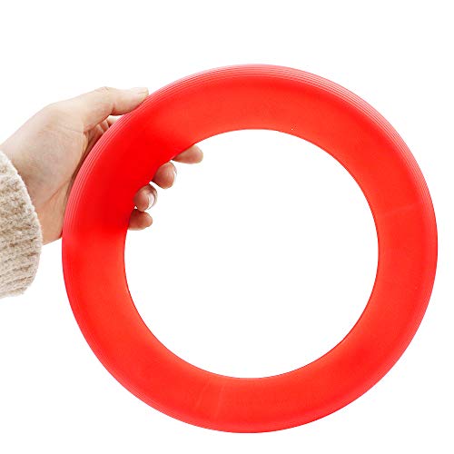 Hslife 10 Pcs 10\'\' Flying Rings, Ring Flying Discs, Flying Disc Rings for Outdoors Game(5 Colors) - Thumbnail 5
