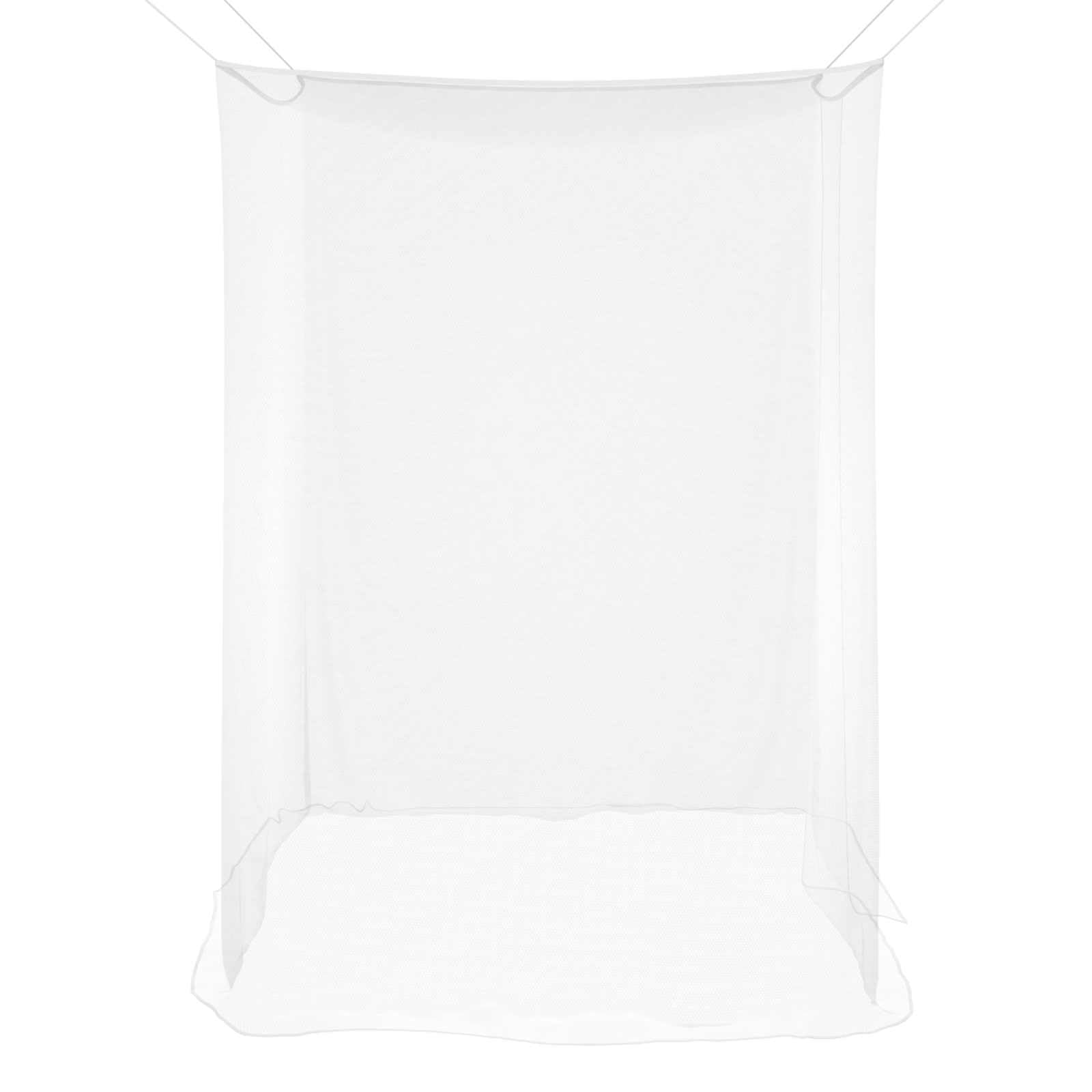 Moskito Netz für Bett 156 Maschen 3er Set Weiß Polyester, Fliegengitter Mückenschutz Bettnetz für Innenbereich, 220 x 100 x 150 cm mit genähter Öffnung