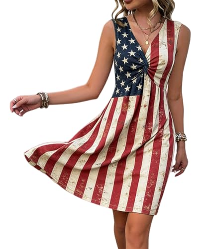 Image of LLHXRUI Sundresses for Women Sleeveless Boho Summer Dress Elegant Vacation Tank Dresses Casual Tunic Short Sun Dress