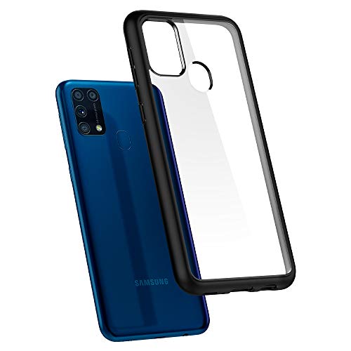 Image of Spigen Ultra Hybrid Back Cover Case Compatible with Samsung Galaxy M31, M31 Prime and F41 (TPU + PC | Matte Black)