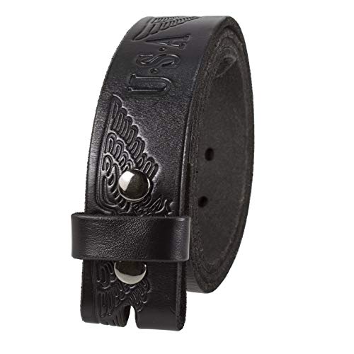 Image of Gelante Genuine Full Grain Leather Belt Strap without Belt Buckle