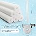 Hollowfly 2 Pack Jumbo Pool Noodles Floating Pool Noodles Foam Tube Large Hollow Floating Training Device Swimming Craft Projects Padding Bumper(50 x 4.5 Inch,White)