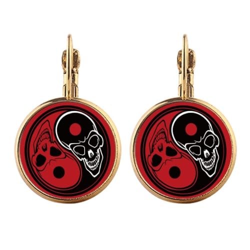 Boucles d'oreilles pendantes Taichi d'une finition or remarquable
