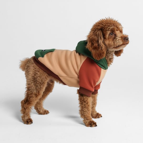 Image of Spark Paws Dog Hoodie - Premium Dog Sweater for Small, Medium, and Large Dogs | Warm Outfits for French Bulldogs, Pitbull, Puppy, Winter Jacket Alternative - Ranger - S