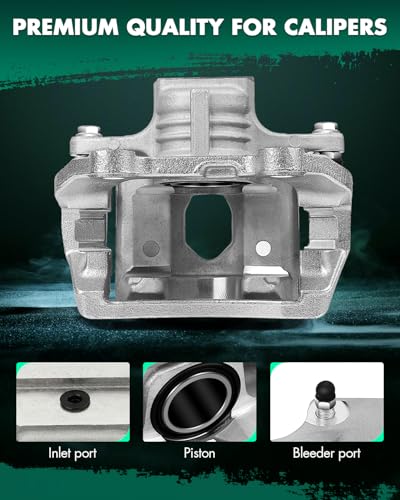 Image of SCITOO Rear Right Brake Caliper With Bracket 18B4805 Compatible For Buick 2004-2007 For Chevrolet 2002-2009 For GMC 2002-2009 For Isuzu 2003-2008
