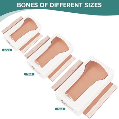Image of Intraosseous (IO) Access Trainer with Skin Pad, Pediatric Intraosseous (IO) Tibia Trainer, Infant Tibial IO Trainer for Medical Education