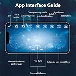 RC Underwater Drone with Camera, App Remote Control Camera Boat, Waterproof Mini WiFi Live Video Transmission, for River Lake Exploration Imaging.