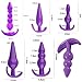 BOXIFA 41Pcs SM Bondage Restraint Vibrator Silicone Anal Plug Sex Toys for Butt plug, Adult Sex Toys Bondage Gear & Accessories for Couples Game, SM Crops Sex Bondage BDSM Restraints Kits