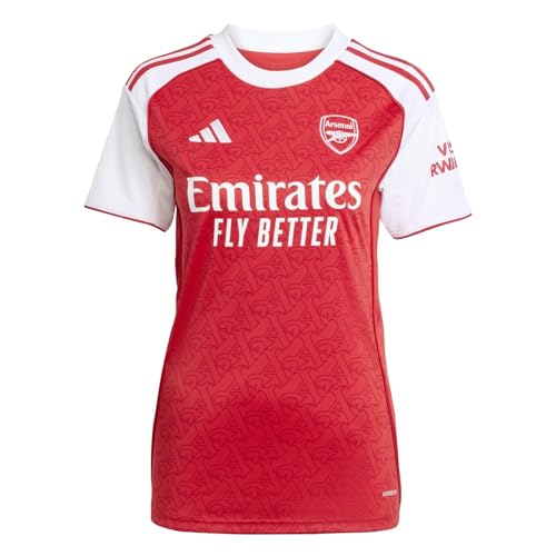 Maillot Arsenal femme 2025 2026 adidas, tenue domicile rouge et blanc officielle des Gunners