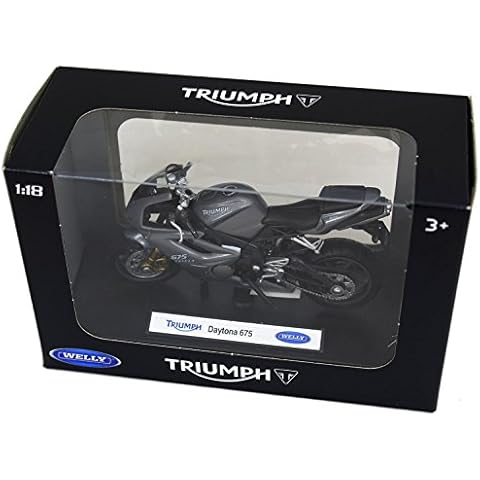 Carousel Toys and Gifts Welly Diecast Officially Licenced 1:18 Scale Motorbike Model ~ Triumph Daytona 675 Cover