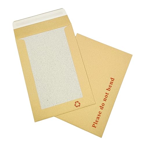 Double Dragon 10-Pack A3 C3 Brown/Manilla Strong Hard Board Backed Self-Seal Envelopes - 457mm x 324mm - Printed Please Do Not Bend Envelope