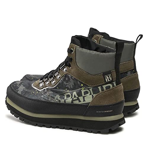 NAPAPIJRI Napa NOWRUN 01/NYS (NP0A4H76FL31) Flower Ftw, bota para mujer, Verde y negro., 36 EU
