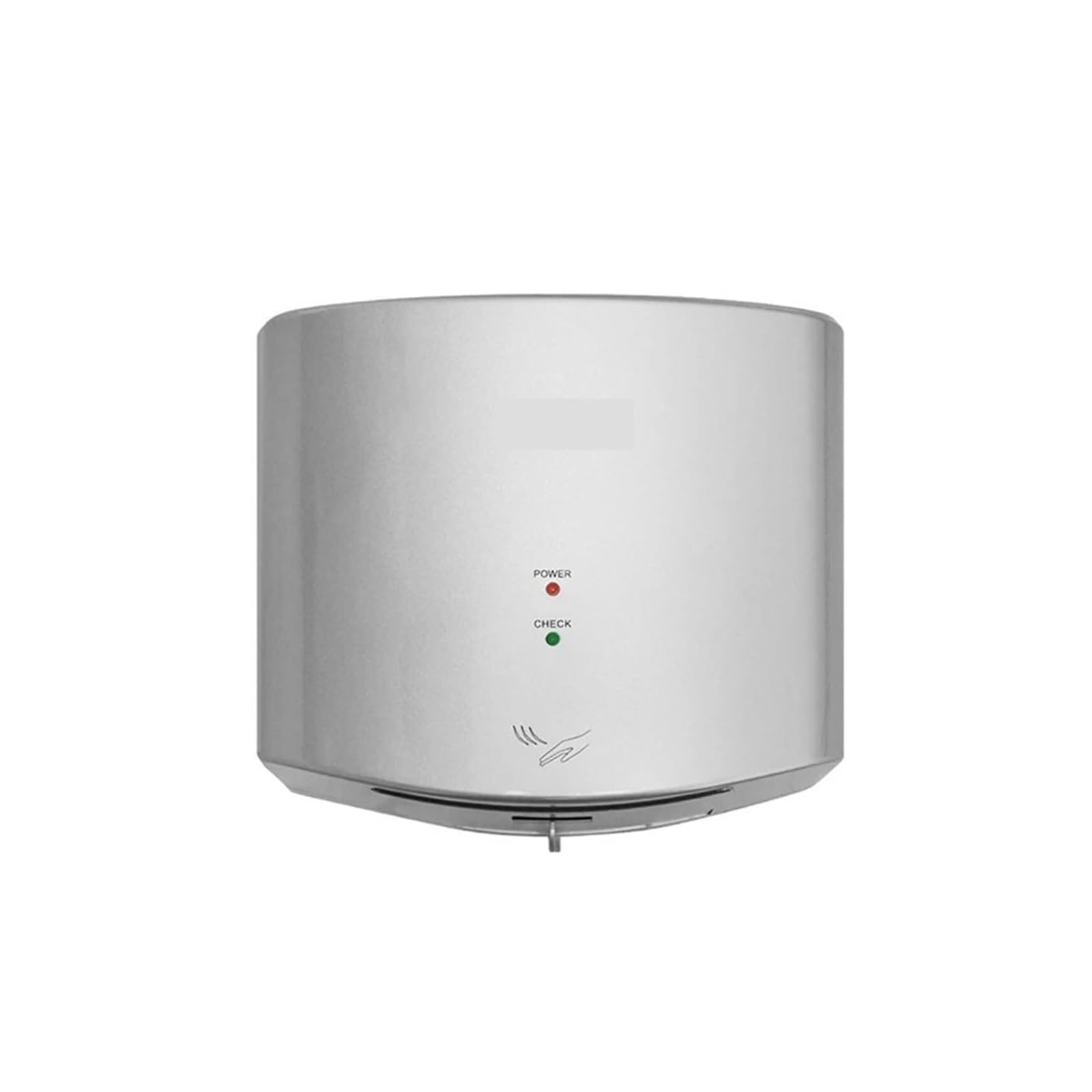 Sèche-mains automatique haute vitesse argent avec air froid et chaud