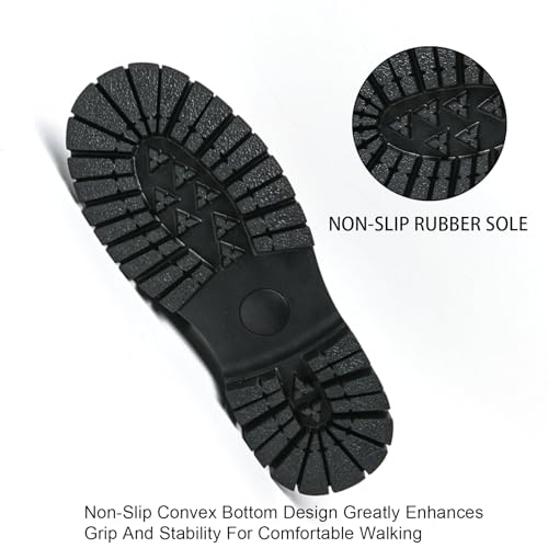 Men's Leather Chain Platform Slip-On Penny Loafers Fashion Round Toe Lug Sole Slip On Business Dress Shoes Comfort Non-Slip Party Wedding Work Shoes2