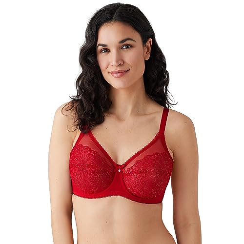 Image of Wacoal Women's Retro Chic Unlined Mesh Full Coverage Underwire Bra, 855186