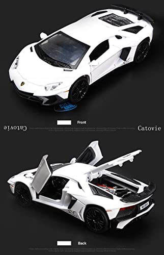 Image of 1:32 Scale Lamborghini LP750 Toy Car | Metal Pullback Diecast Car for Kids with Openable Doors, Sound, Light Effects Toy for Car Enthusiasts (Color As Per Available),yellow