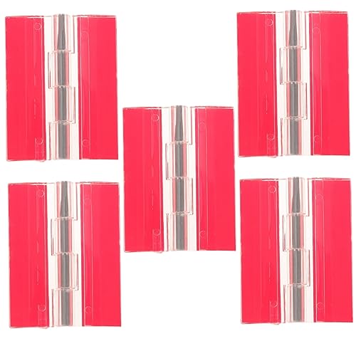 Cabilock 5pcs Self-Adhesive Hinge Transparent Clear Cabinet Hinges Self Adhesive Folding Hinges Piano Hinges Tiny Piano Hinge Small Piano Hinge Panel Hinges for Cabinet Doors Board Acrylic
