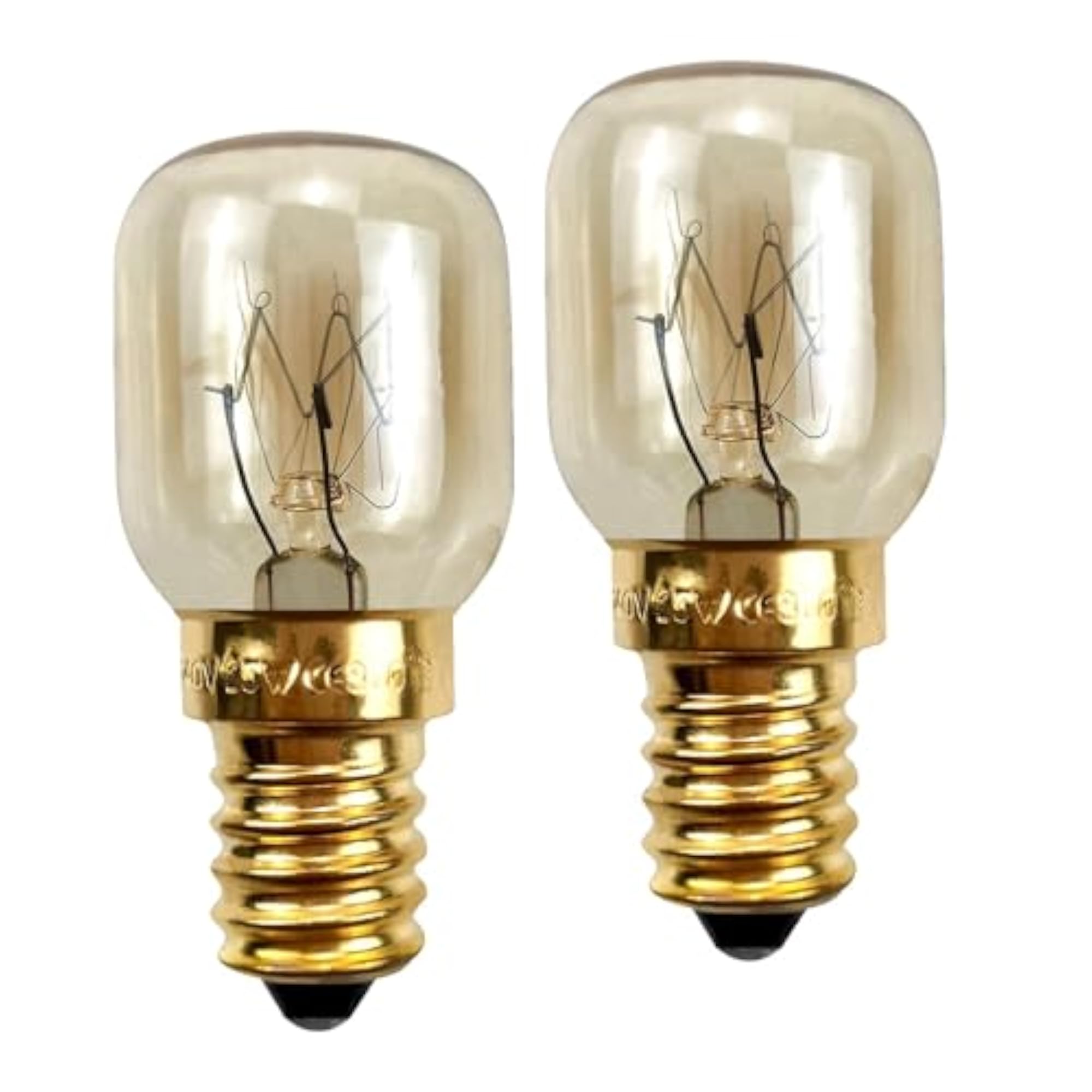 2pc Warm White Salt Crystal Lamp Bulb Set