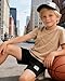 GOLLUNER Boys 2 Piece Outfits Short Sleeve Basketball Pattern T-Shirt and Shorts Summer Clothes for Kids 5-12 Years(Size 5 6)