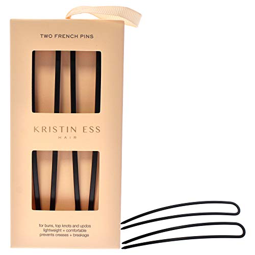Kristin Ess French Pin Set Matte Black-Set Of 2 #TOP28