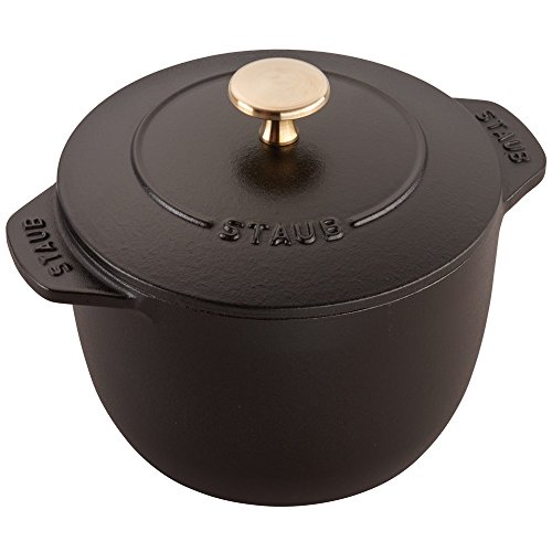 Staub Cast Iron Petite French Oven 15-quart Matte Black