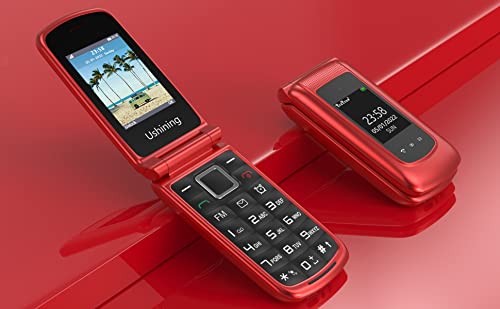 4G Lte Seniors Cell Phone Dual Standby Unlocked Senior Flip Phone Sos Big Button Senior Basic Phone For Elderly 2.4 Inch Screen Unlocked Feature Cell Phone With Charging Dock (Red) #TOP2