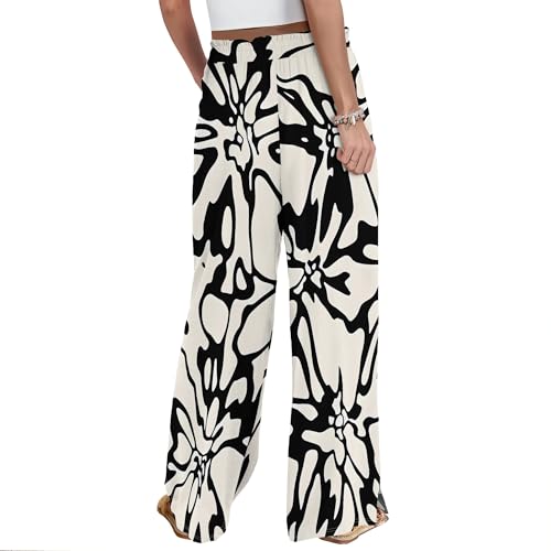 Casual High Waist Wide Leg Pants for Women - 2025 Summer Trendy Beach Palazzo Pants with Pockets4