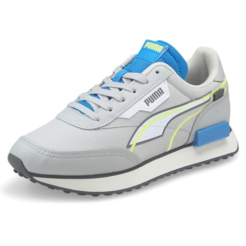 PUMA Kids Boys Future Rider Twofold Lace Up Sneakers Shoes Casual - Blue, Grey - Size 4.5 D3