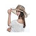 Elegant Sun Hats for Women Foldable Wide Brim Hat Fashion Hats Suitable for Holiday Traveling, Brown 1