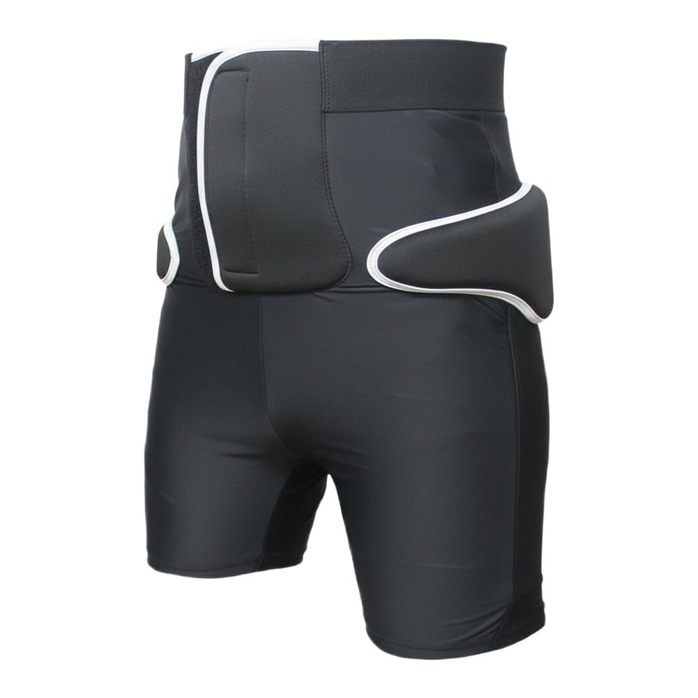 Spodnie śniegowe i śliniaki dla dorosłych, ochraniacze na biodra i kolana z wyściółką EVA, oddychająca tkanina nylonowa, spandex, do jazdy na nartach, snowboardzie, łyżwach, czarne