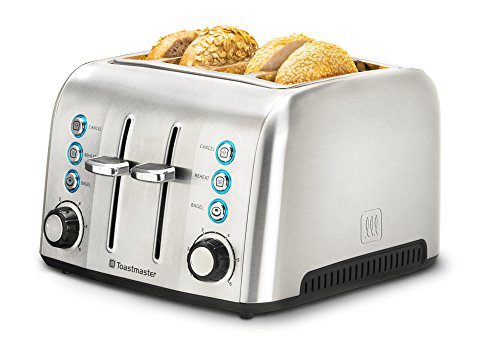 Toastmaster TM-43TS 4 Slice Toaster, Stainless Steel