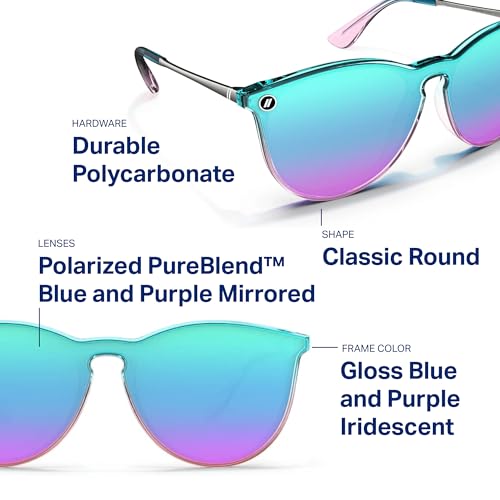 Image of Blenders Eyewear North Park X2 - Polarized Sunglasses - Classic Shape, Mixed Metal Frame - 100% UV Protection