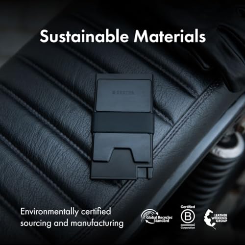 Image of Ekster Aluminum Cardholder Wallet for Men | Metal Wallets with RFID Blocking Layer | Slim & Minimalist Aluminum Wallet with Push Button for Quick Card Access