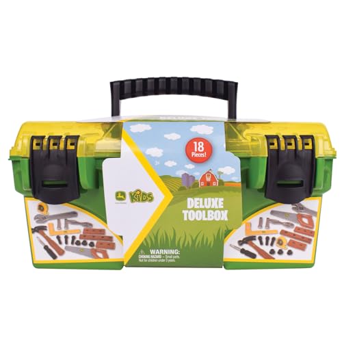 John Deere 320974 18 Piece Deluxe Tool Box, Construction Playset thumb #6