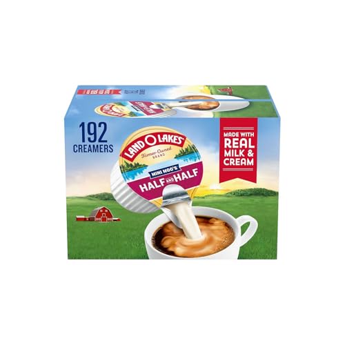 Land O Lakes Mini Moo’s Half & Half Creamer Singles, Shelf-Stable, 192 Count