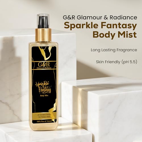 Image of G&R Sparkle Fantasy Body Mist 100ml | Made With Niacinamide & Aqua | Non-Alcoholic Formula with Glitery Tint Finsh | Skin Friendly Perfume for Refreshing Long Lasting Fragrance | For all skin type