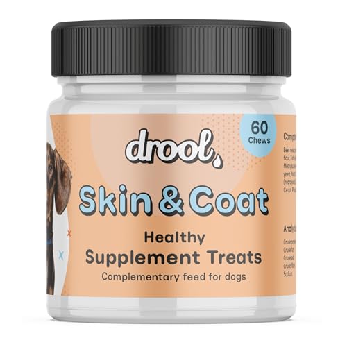 Skin & Coat Healthy Supplement Treats for Dogs | Beef Chewy Treat...